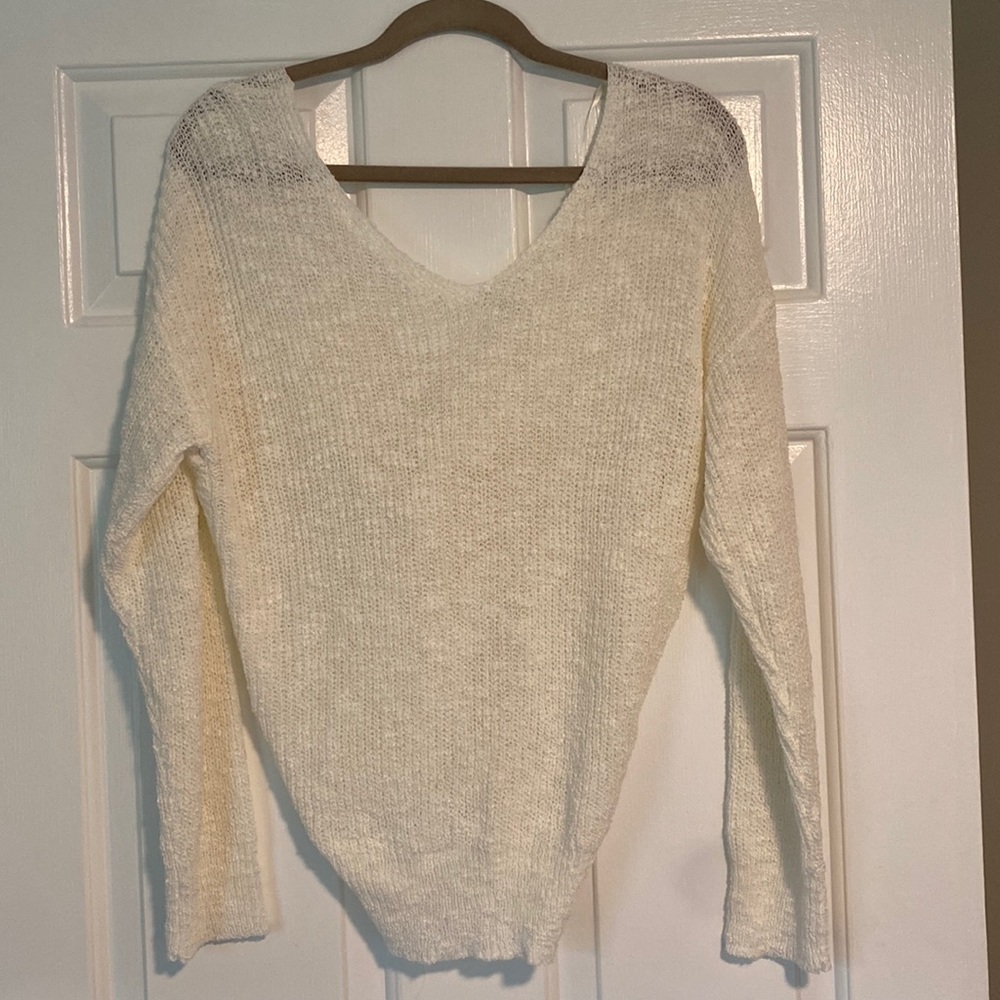 Cream sweater.  Brand new